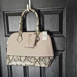 Aldo snakeprint purse